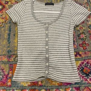Brandy Melville Striped Zelly Top